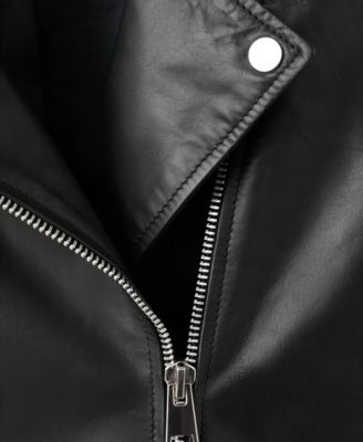 Women's Leather Biker Jacket