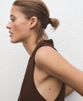 Women's V-Neck Knitted Top