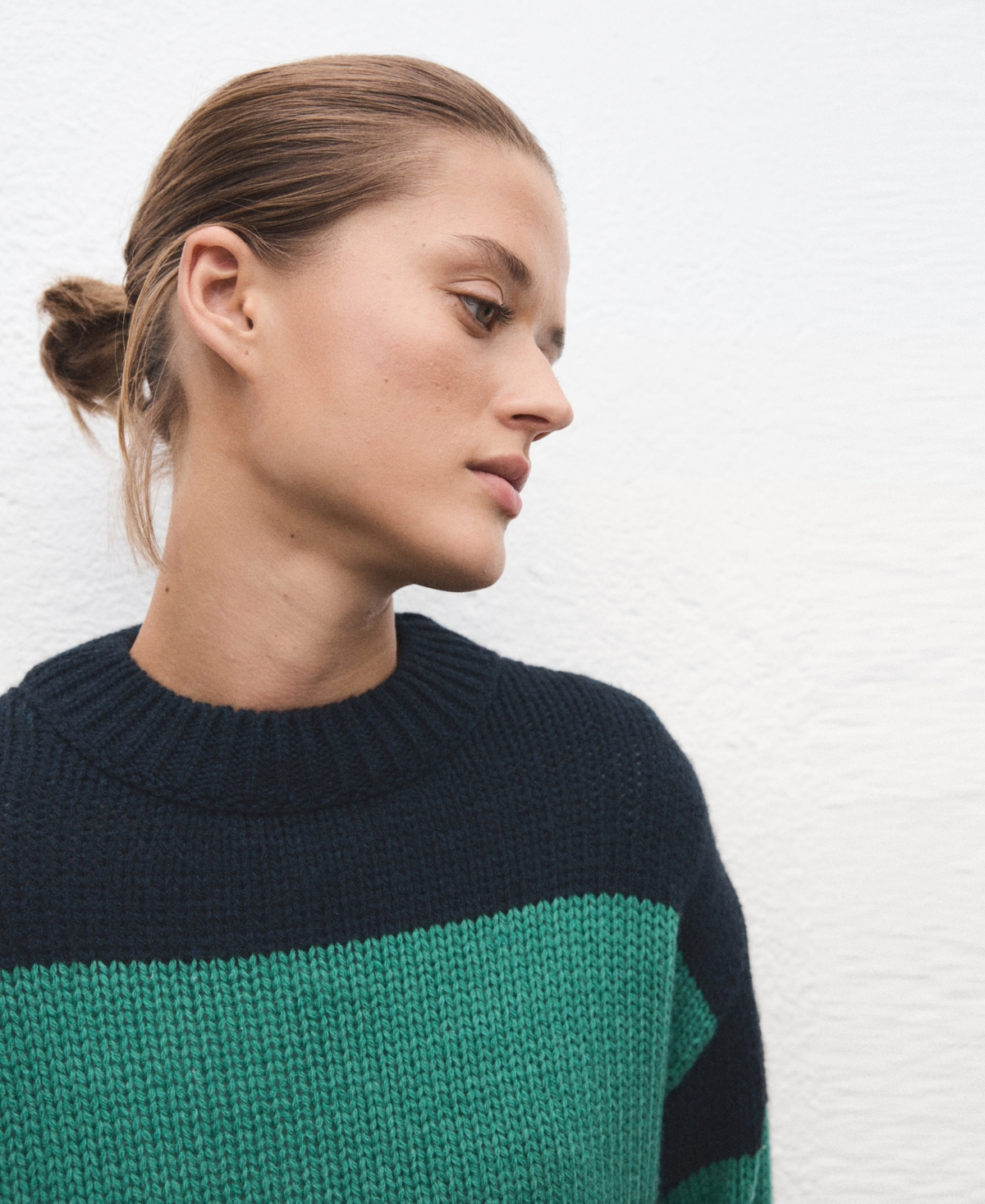 Mango Women's Knit Striped Sweater