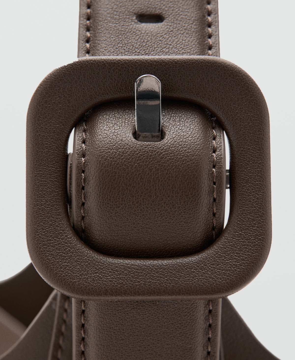 Mango Women's Buckle Shopper Bag