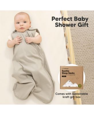 2-Pack Sleep Sacks for Babies, Soothe Sleeping Sack Wearable Blanket, Infant, Toddler, Newborn Swaddle Sack