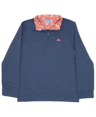 Boys 2 Piece Quarter Zip Long Sleeve Sweater and Shorts Back to School Set