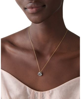 Amour Heart Enamel Pendant Necklace