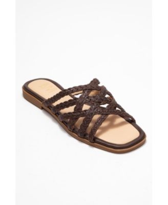 Women's Alisha Leather Slide Sandal