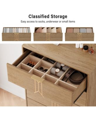 5-Drawer Dresser with Large Storage and Display Top – Perfect for Organized Living