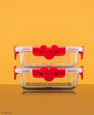 Disney Mickey Minnie Food Storage Containers, Set of 2