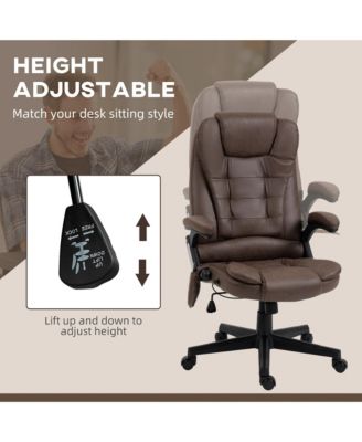 6 Point Vibrating Massage Office Chair with Lumbar Heat