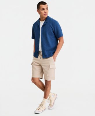 Men's Michael Textured Short-Sleeve Camp Shirt