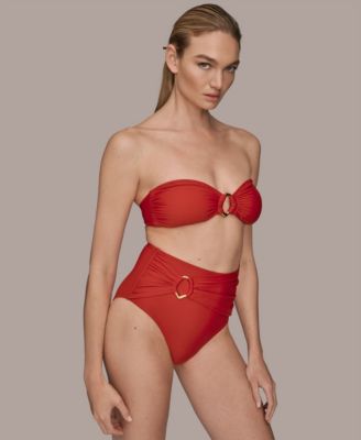 Women's Shirred Bandeau Bikini Top