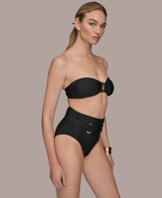 Women's Shirred Bandeau Bikini Top