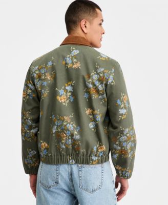 Men's Floral Bunches Printed Zip Jacket