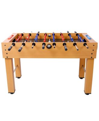 MDF Foosball Table with Steel Rods,  Modern Foosball Table with Non-Slip Handles for Adults, Indoor Soccer Game Table