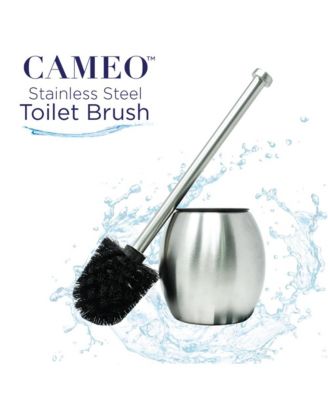 Toilet Bowl Cleaning Brush, Stainless-Steel Holder, Fingerprint-Proof, Rust resistant - 2 Pack