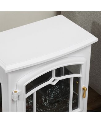 22" Electric Fireplace Stove with 3-Sided Realistic