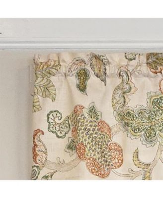 100% Cotton High Quality Tila Tailored Window Valance with 1.5" Rod Pocket 50" W X 12" L Cream