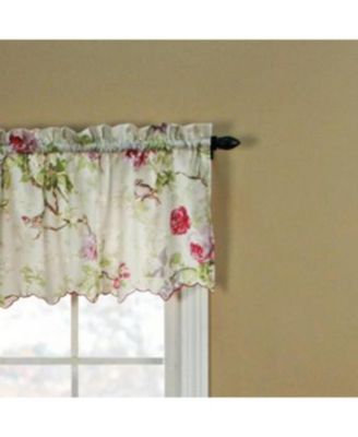 Balmoral High Quality Room Darkening Solid Color floral print fabric Window Valance - 48 x15" Lilac