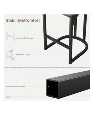 Home Bar Stools Set Of 2, Counter Height Bar Stools For Kitchen Counter, Island Chairs For Dining Table, Tall Barstools For Kitchen