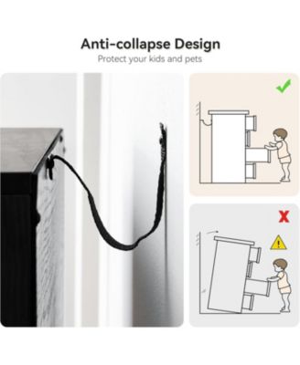 6-Drawer Rattan Dresser, Natural Woven Fronts with Solid Metal Legs