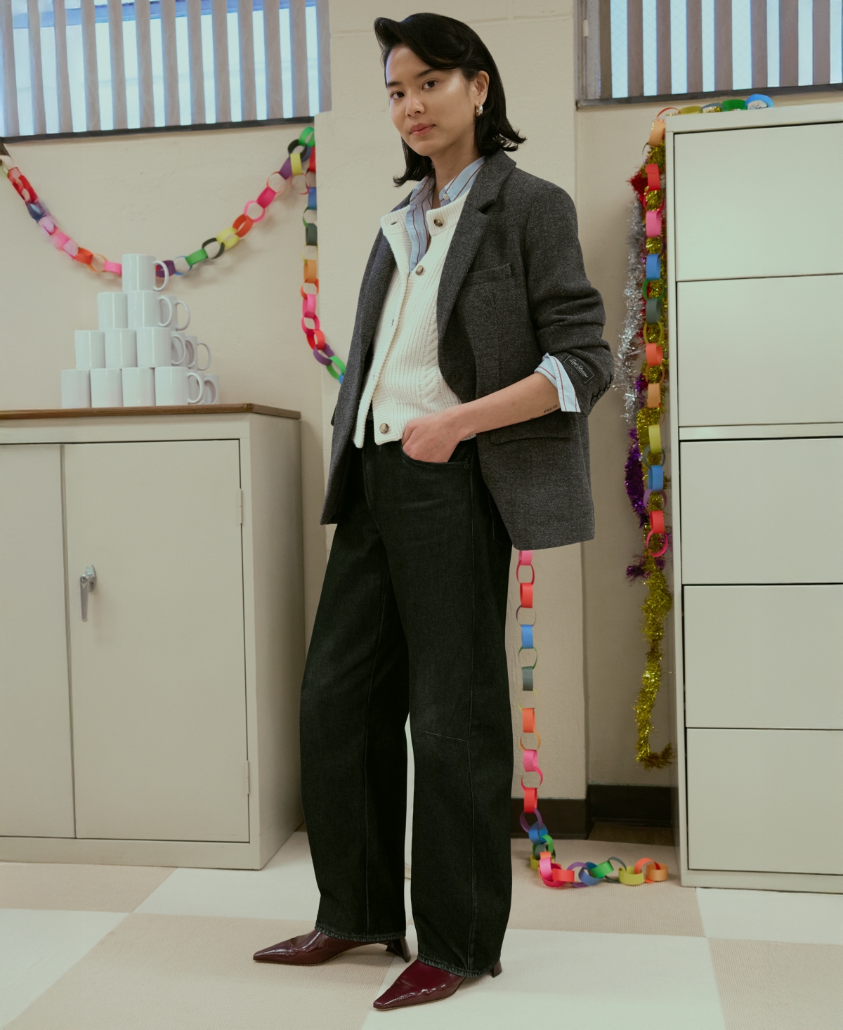 Levi's Women's Cable Knit Sweater Vest