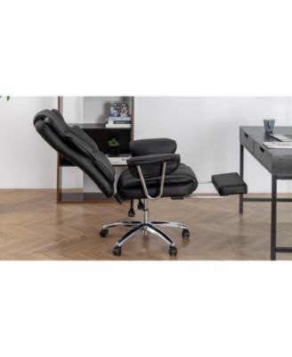Streamdale Executive Chair with Footrest, Leather & Ergonomic