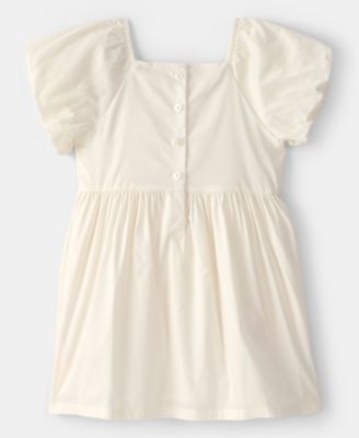 Girls' Toddler 2T-5T Puff-Sleeve Floral Dress