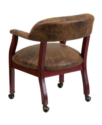Conference Chair with Accent Nail Trim and Casters