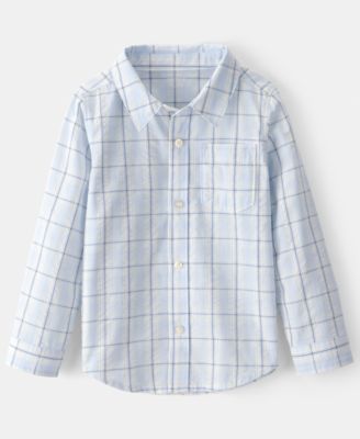 Boys' Toddler 2T-5T Plaid Button-Down Shirt