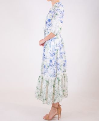 Women's Floral Button-Front Dress
