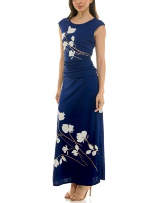 Women's Floral Fit and Flare Dress