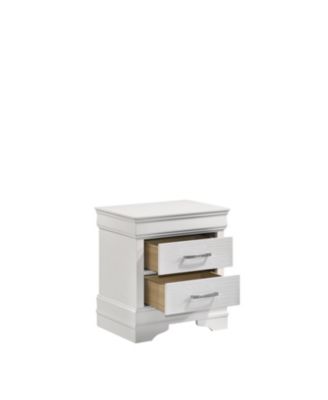 Streamdale Modern Brooklyn Nightstand Made With Wood In White