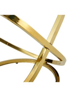 Round Tempered Glass Coffee Table - 80x80x45cm