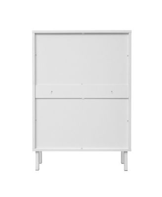 Streamdale 2 Door Shoe Rack, Rattan, Double Layer, Suitable for Living Room, Hallway