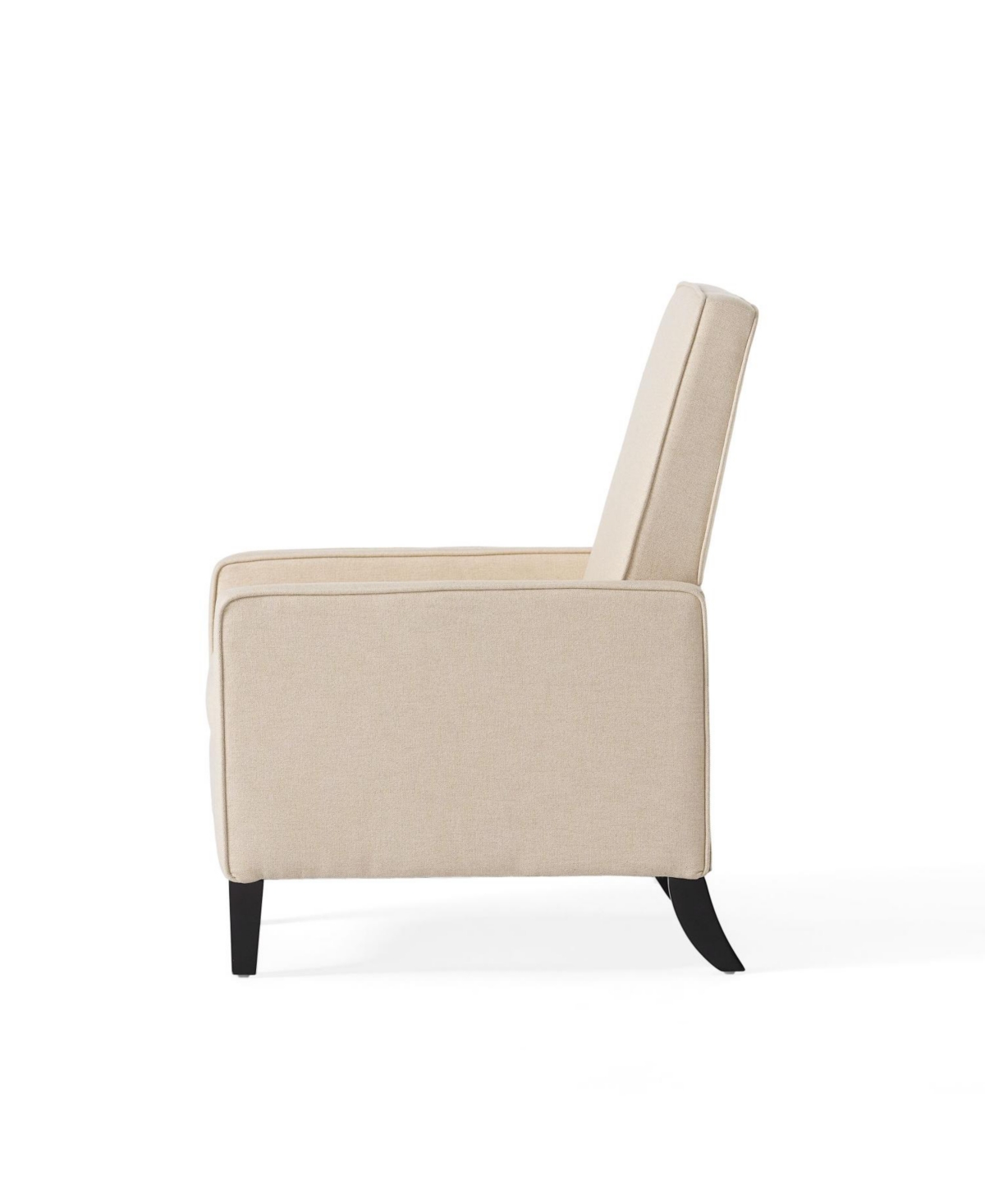 Streamdale Furniture Minimalist Beige Fabric Push Back Chair