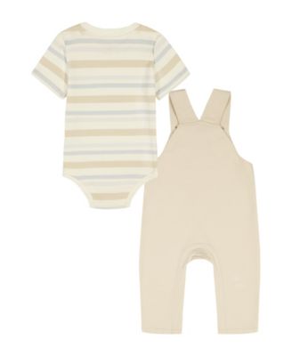 Baby Boys' Striped Bodysuit and Overall, 2-Piece Set