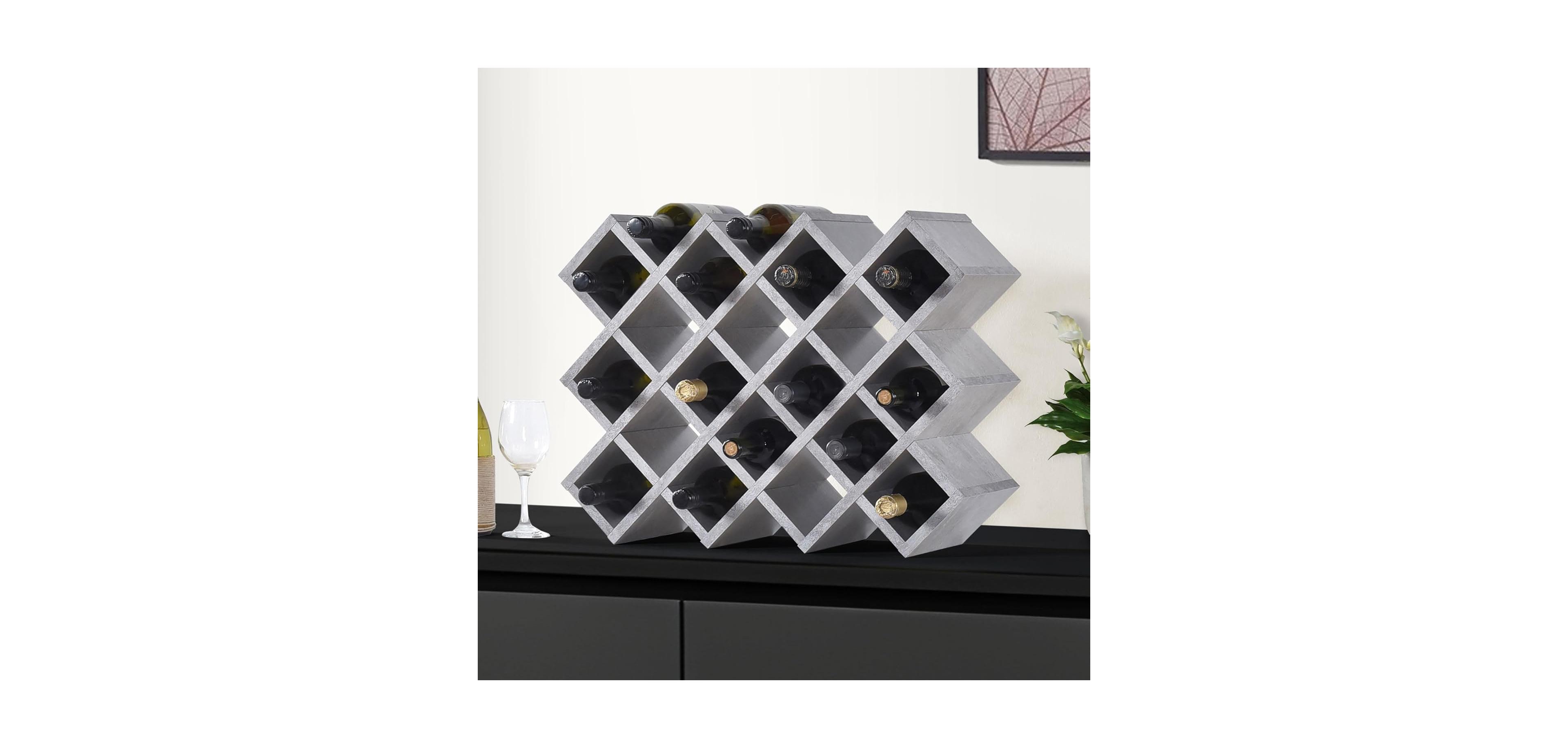 Kings Brand Furniture Cava Wine Rack (30 Grid)