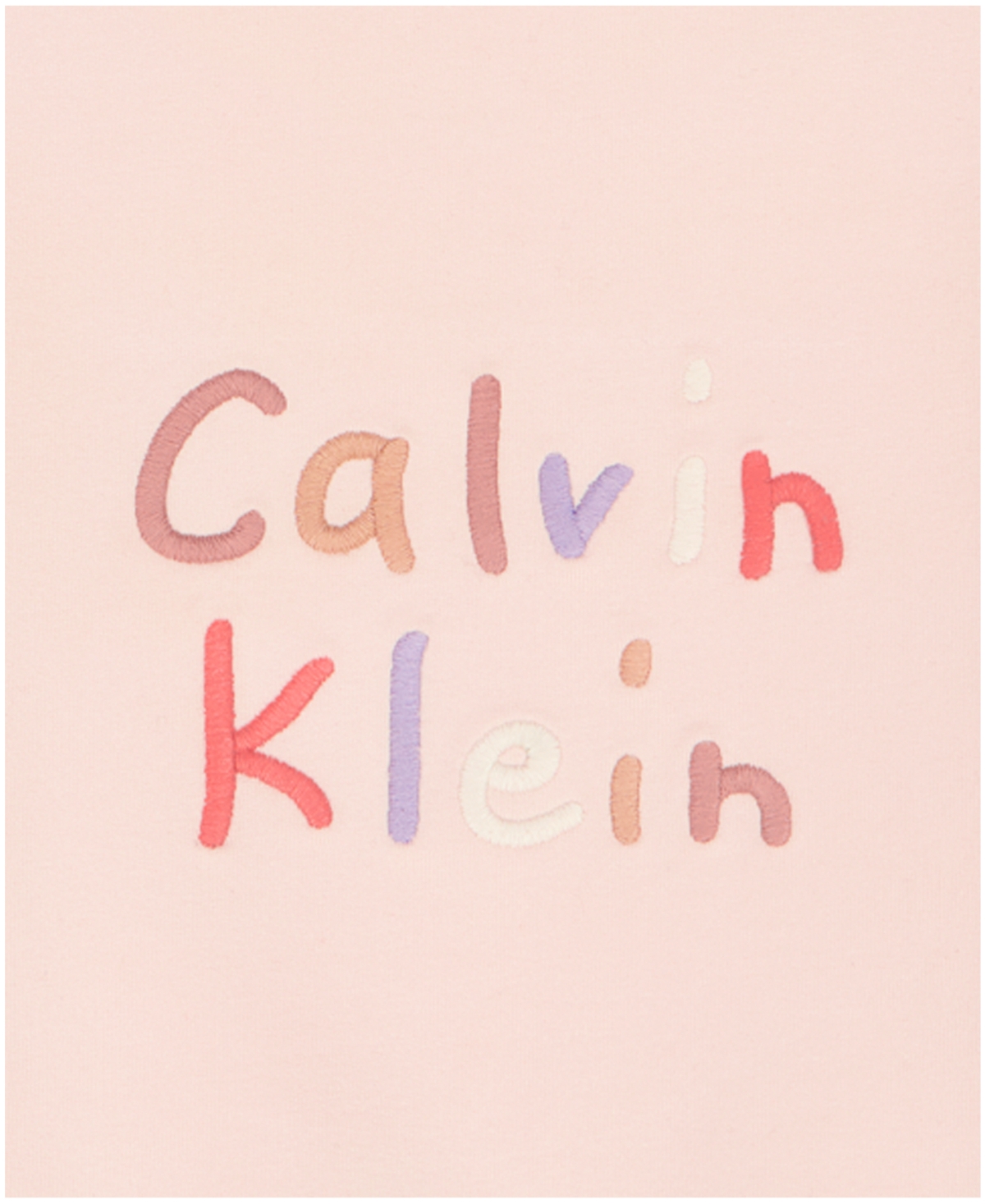 Calvin Klein Baby Girls' Crewneck Top and Jogger Pants, 2-Piece Set