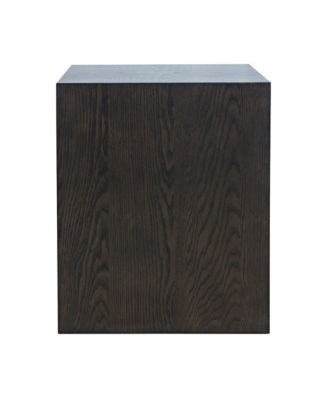 Laurel Creek Modern Contemporary Square Block Pedestal End Table