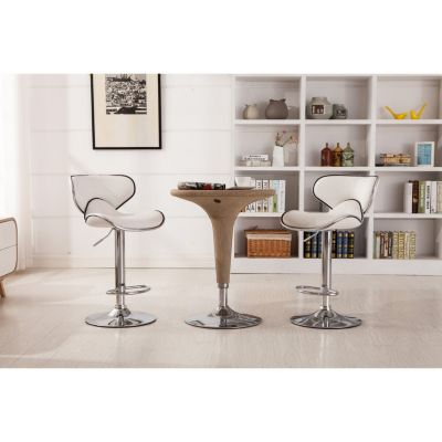 Adjustable Swivel Barstool Set   2-Pack