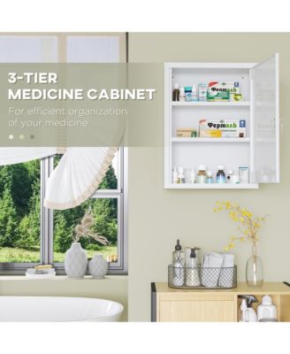 Wall Medicine Cabinet with Lock, Lockable Wall Cabinet,