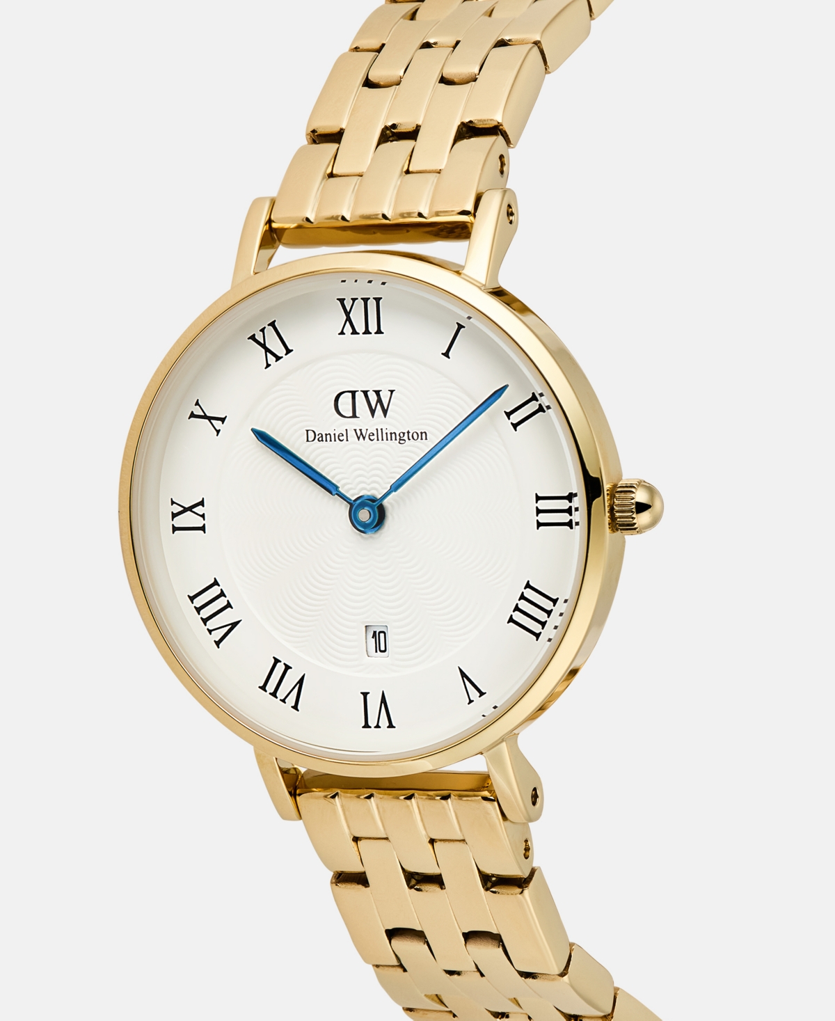 Daniel Wellington Women's Date Gold-Tone Stainless Steel Watch, 28mm