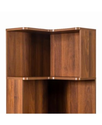 Streamdale 5-Tier Corner Bookshelf with LED Lights