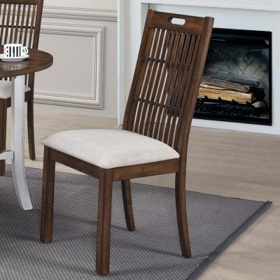Streamdale 2 Pieces Set Dining Side Chair Rustic Modern Farmhouse Design Retro Design Easy to Assembly