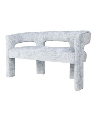 Gwen Modern Luxury Jacquard Fabric Upholstered Sculpture Bench