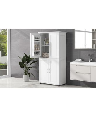 High-Quality MDF Bathroom Cabinet with Adjustable Shelves