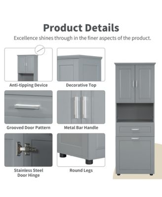 High-Quality MDF Storage Cabinet with Anti-Toppling Device