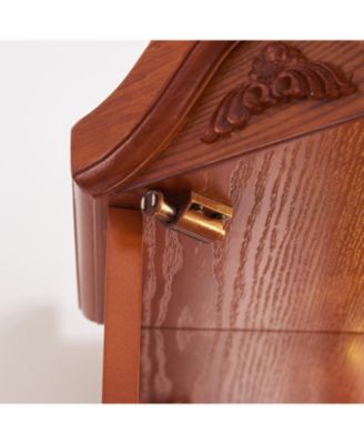 Streamdale Lighted Corner Curio Cabinet - Adjustable Shelves - OAK