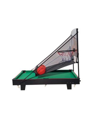 36Inch 2in1 Multi Game Table with Basketball and Billiards Combo Space Saving Design for Family Kids and Adults Indoor Outdoor Use