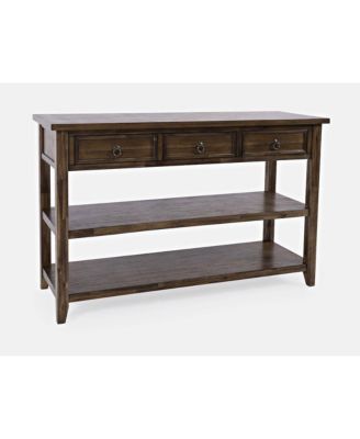 Bakersfield Mission Style Sofa Table with Three Drawers