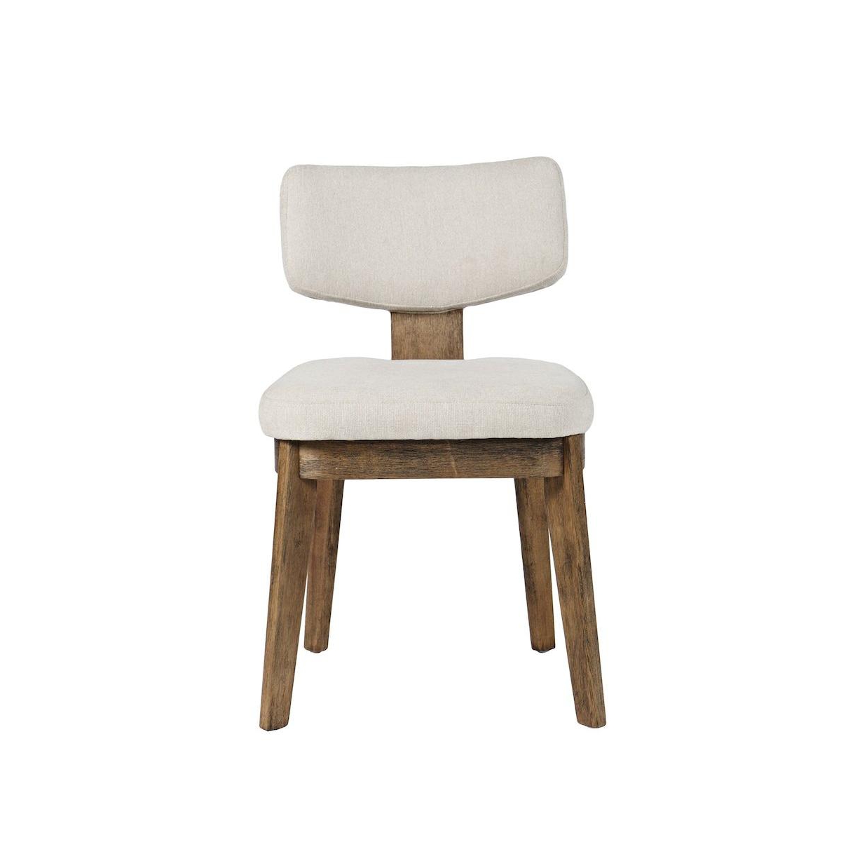 Jofran Tate Mid-Century Modern Split Back Upholstered Dining Chair (Set of 2