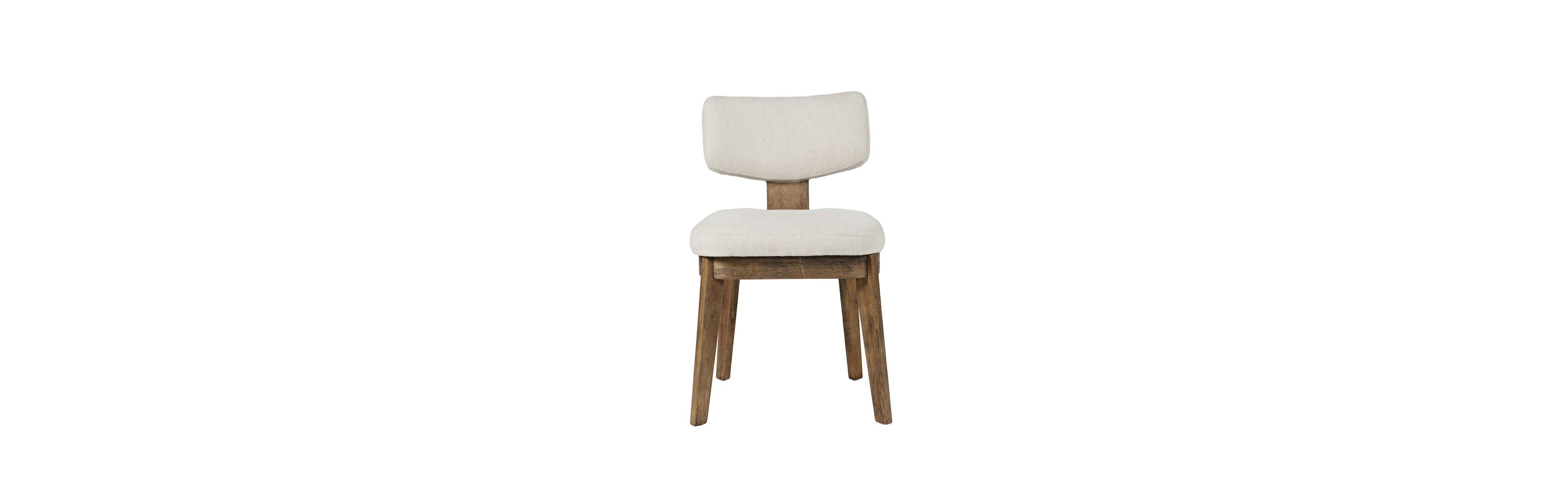 Jofran Tate Mid-Century Modern Split Back Upholstered Dining Chair (Set of 2